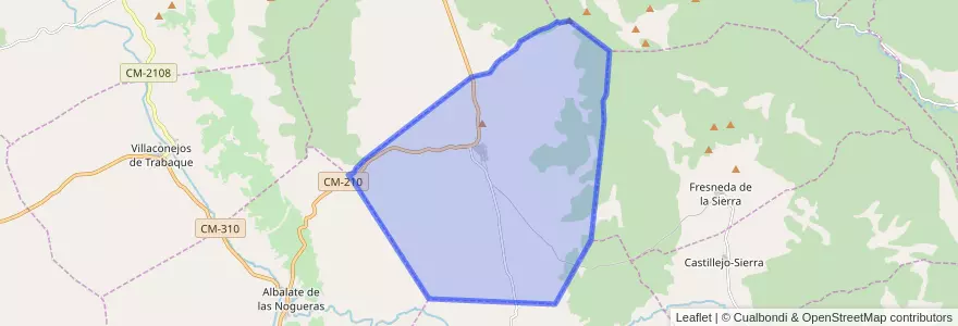 Mapa de ubicacion de La Frontera.