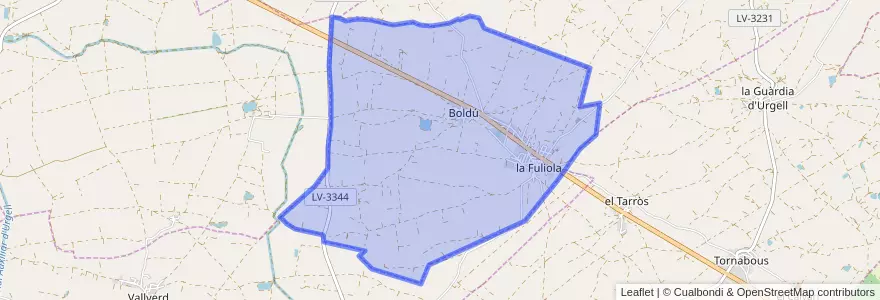 Mapa de ubicacion de la Fuliola.