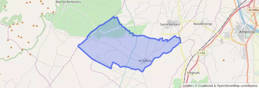 Mapa de ubicacion de la Galera.