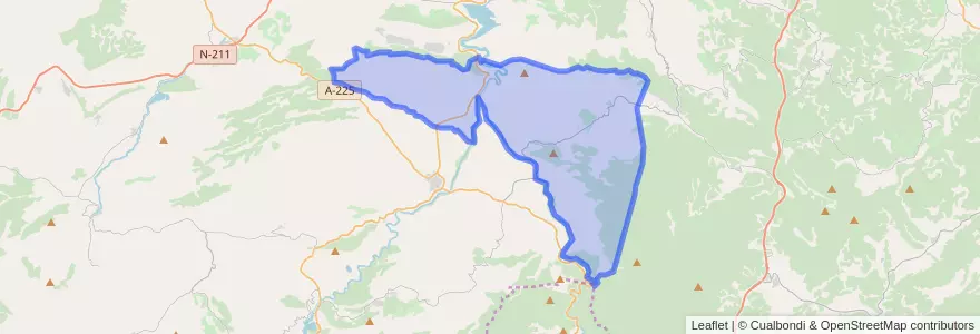 Mapa de ubicacion de La Ginebrosa.
