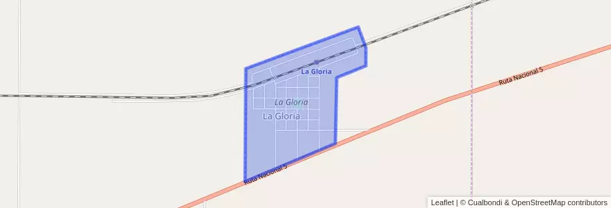 Mapa de ubicacion de La Gloria.