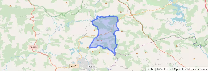Mapa de ubicacion de La Granada de Río-Tinto.