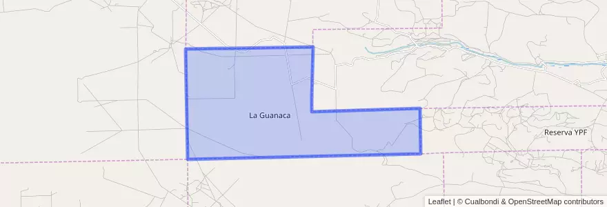 Mapa de ubicacion de La Guanaca.