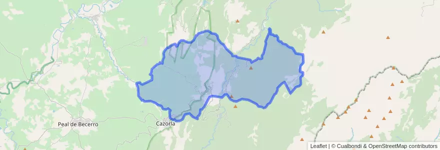 Mapa de ubicacion de La Iruela.
