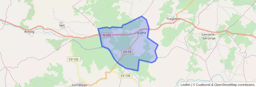 Mapa de ubicacion de la Jana.