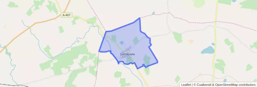 Mapa de ubicacion de La Lantejuela.