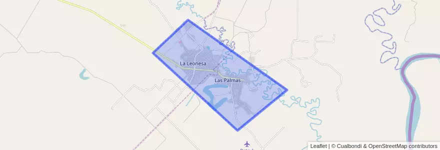 Mapa de ubicacion de La Leonesa - Las Palmas.