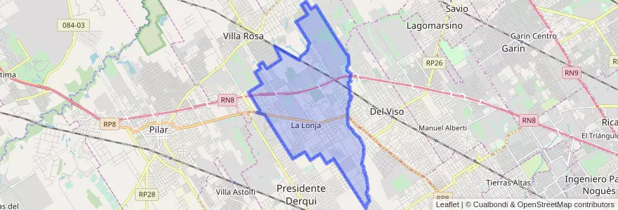 Mapa de ubicacion de La Lonja.