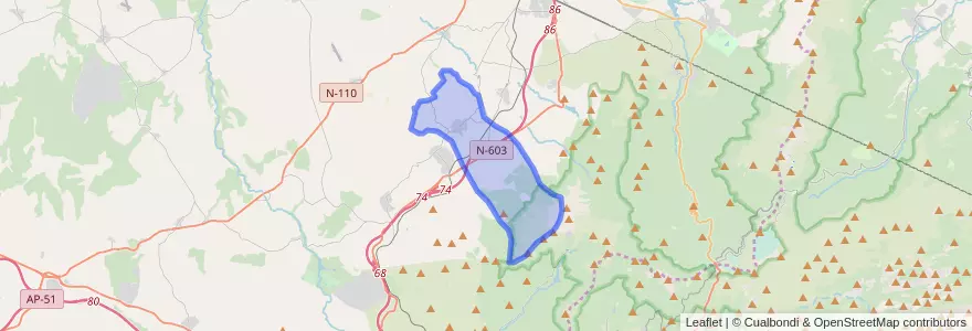 Mapa de ubicacion de La Losa.