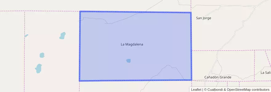 Mapa de ubicacion de La Magdalena.