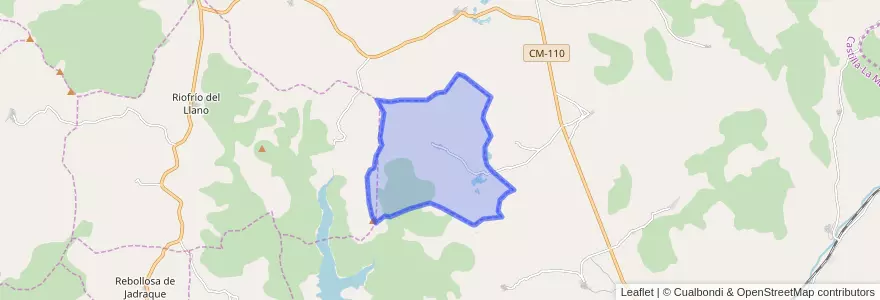 Mapa de ubicacion de La Olmeda de Jadraque.