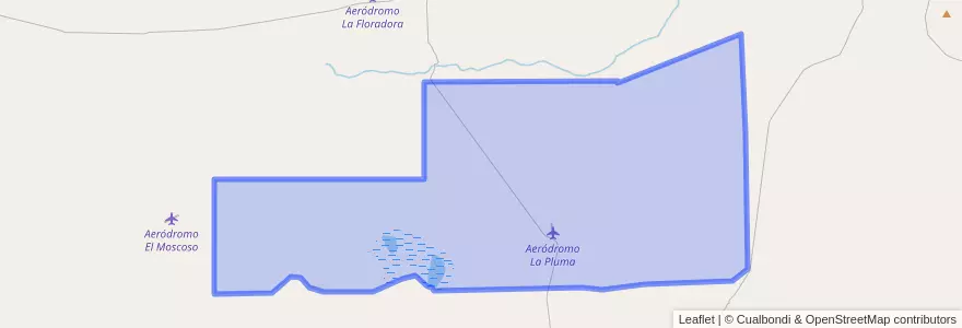 Mapa de ubicacion de La Pluma.