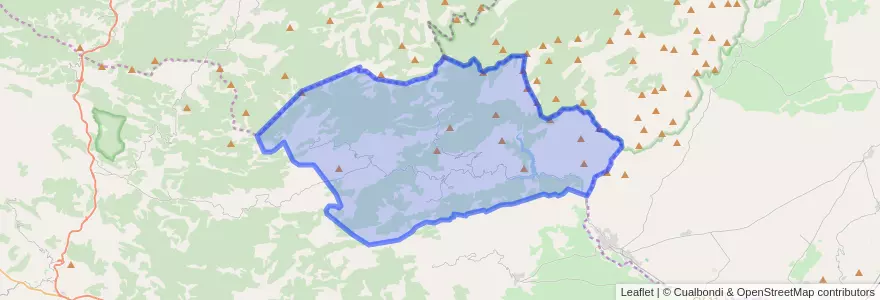 Mapa de ubicacion de la Pobla de Benifassà.