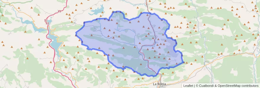 Mapa de ubicacion de La Pola de Gordón.