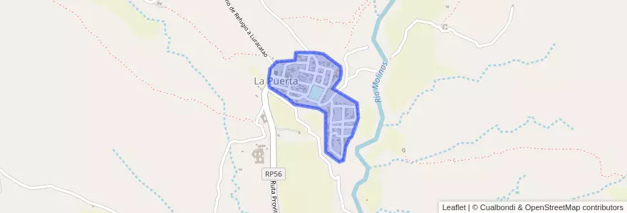 Mapa de ubicacion de La Puerta.
