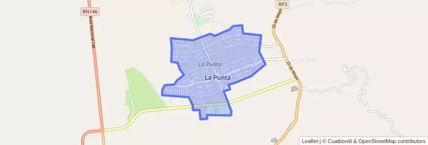 Mapa de ubicacion de La Punta.
