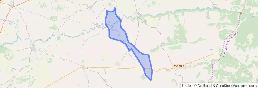 Mapa de ubicacion de La Recueja.