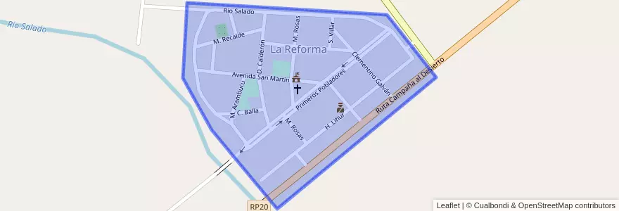 Mapa de ubicacion de La Reforma.
