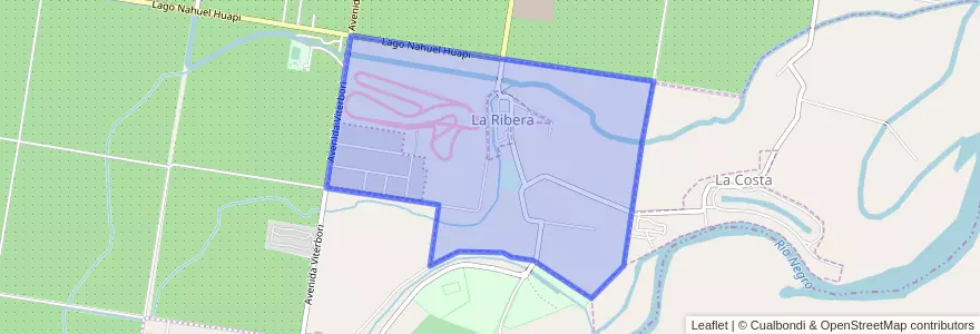 Mapa de ubicacion de La Ribera.