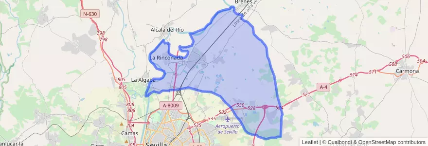 Mapa de ubicacion de La Rinconada.
