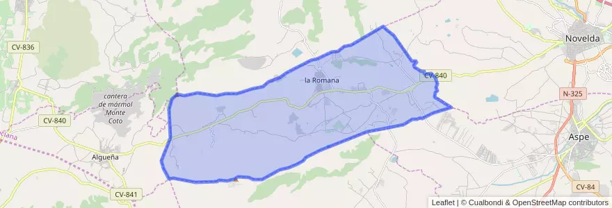 Mapa de ubicacion de la Romana.