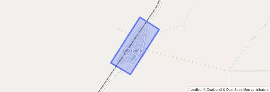 Mapa de ubicacion de La Sabana.