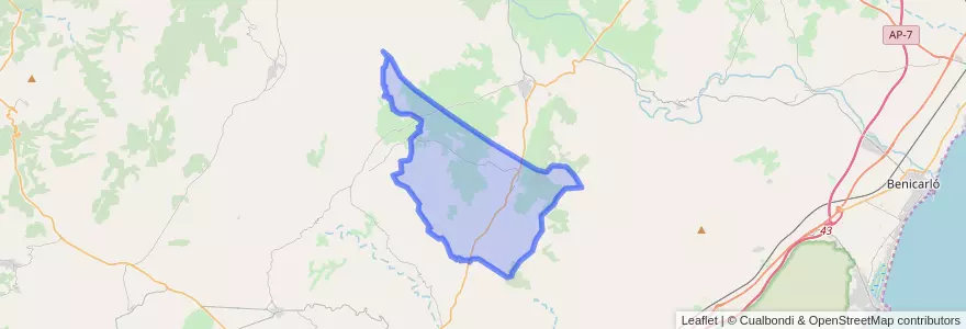 Mapa de ubicacion de la Salzadella.