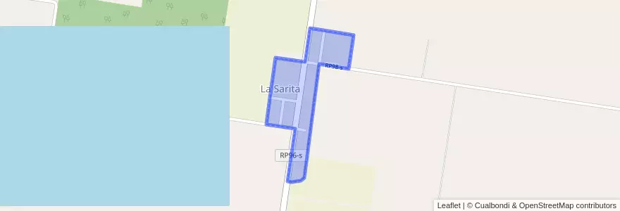Mapa de ubicacion de La Sarita.
