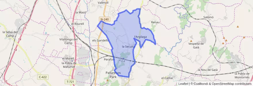 Mapa de ubicacion de la Secuita.