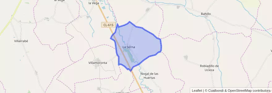 Mapa de ubicacion de La Serna.