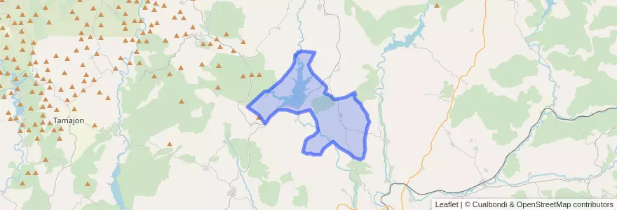Mapa de ubicacion de La Toba.