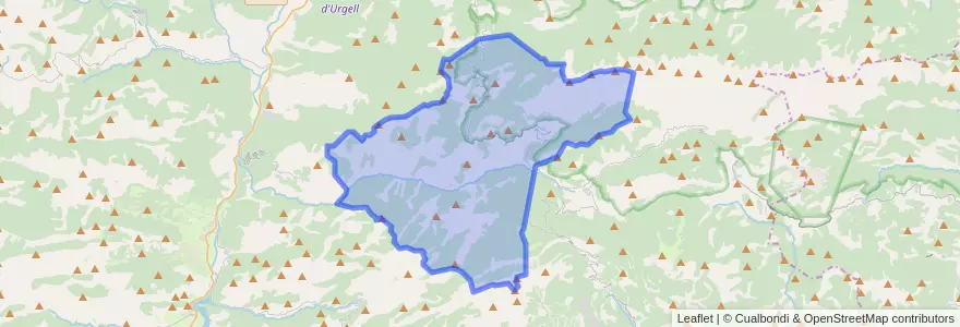 Mapa de ubicacion de la Vansa i Fórnols.
