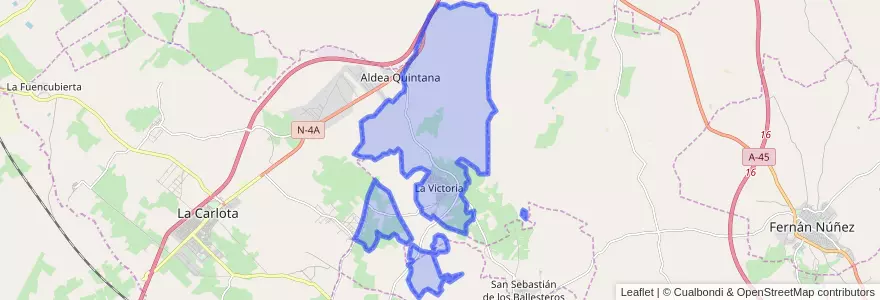 Mapa de ubicacion de La Victoria.