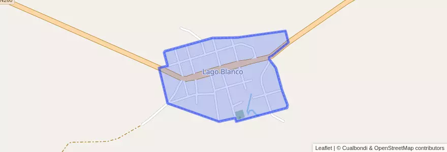 Mapa de ubicacion de Lago Blanco.