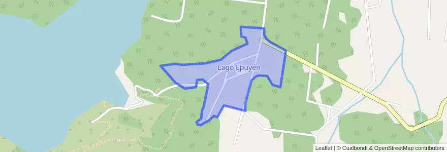 Mapa de ubicacion de Lago Epuyén.