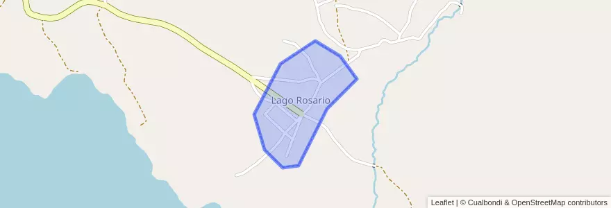Mapa de ubicacion de Lago Rosario.