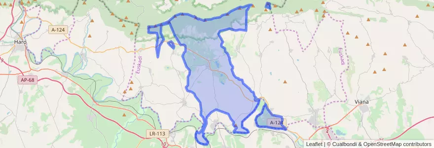 Mapa de ubicacion de Laguardia.