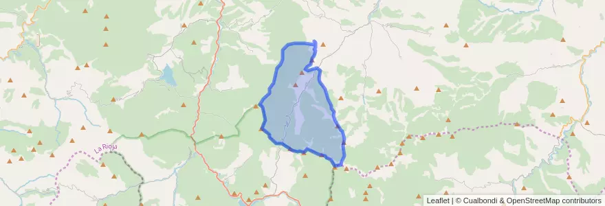 Mapa de ubicacion de Laguna de Cameros.