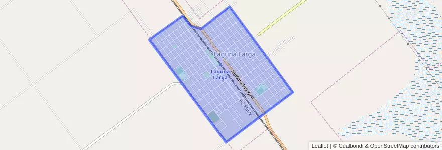 Mapa de ubicacion de Laguna Larga.