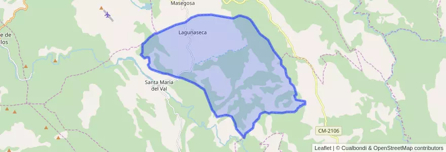 Mapa de ubicacion de Lagunaseca.