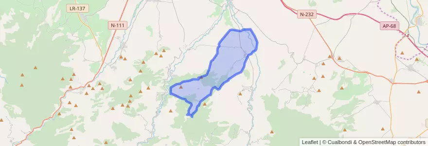Mapa de ubicacion de Lagunilla del Jubera.