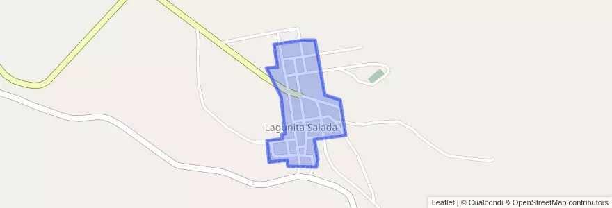 Mapa de ubicacion de Lagunita Salada.
