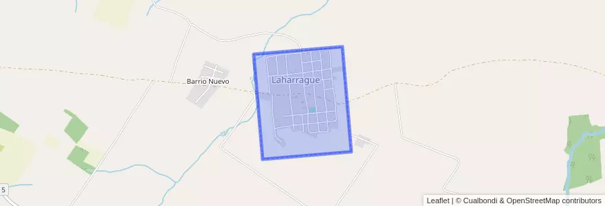 Mapa de ubicacion de Laharrague.