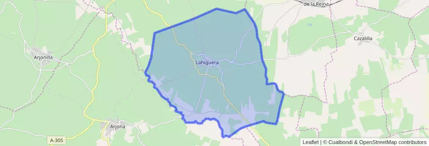 Mapa de ubicacion de Lahiguera.