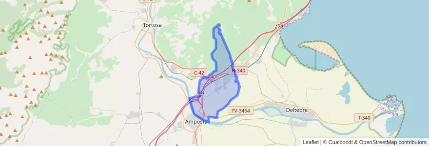 Mapa de ubicacion de l'Aldea.