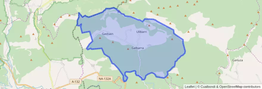 Mapa de ubicacion de Lana.