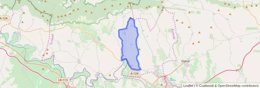 Mapa de ubicacion de Lanciego/Lantziego.