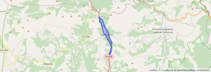 Mapa de ubicacion de Lanestosa.