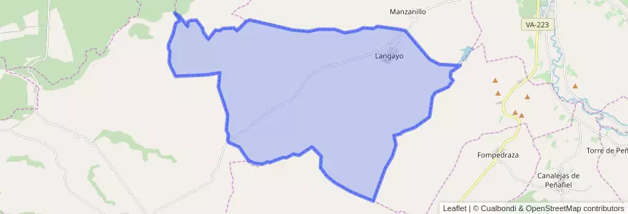 Mapa de ubicacion de Langayo.