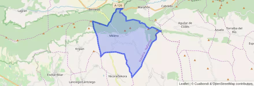 Mapa de ubicacion de Lapoblación.